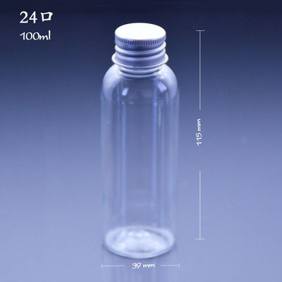 Klare 100ml Kapazität 20mm Plastik-Juice Bottles With Lids