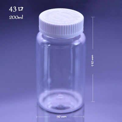 HDPE Überwurfmutter 200ml 250ml Plastiktablettenfläschchen