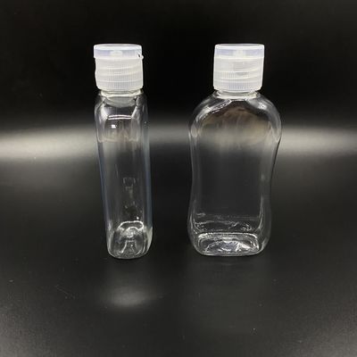 Handdesinfizierer-Flasche der flachen Wegwerfüberwurfmutter-75ml tragbare